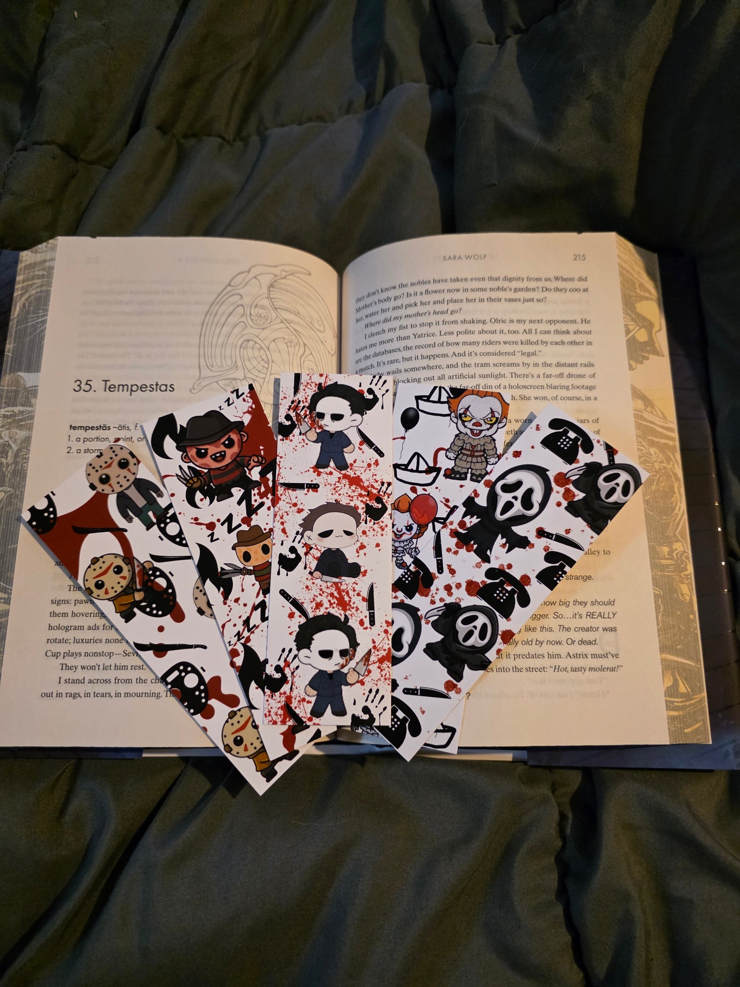 Cute Horror Bookmarks