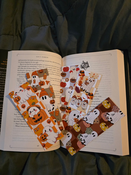 Cute Fall Ghosty Bookmarks